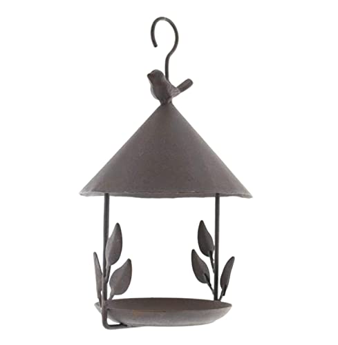 NESPIQ Vogelfutterhaus Balkon Garten Country Retro Iron Bird Feeder Hängekorb Balkon Garten Dekoration Anhänger Futterhaus Für Vögel von NESPIQ