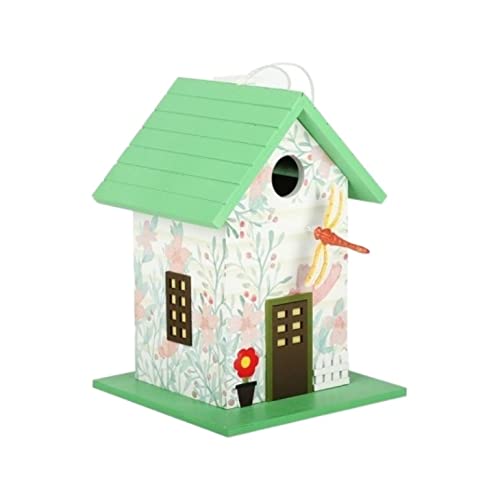 NESPIQ Vogelfutterhaus Balkon Garten Vogelfutterstation Aus Holz Für Den Außenbereich, Hof, Garten, Dekoration, Vogelfutterstation Futterhaus Für Vögel(E) von NESPIQ