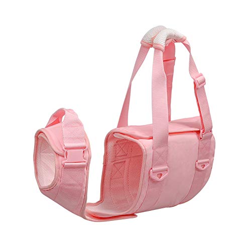 NESSICURE Hunde-Hilfsgurt für alte, kranke und behinderte Welpen, Tragbarer Zuggurt für Haustiere, Hundeschlinge für die Hinterbeine, Hebegurt für die Vorderbeine von Haustieren (Pink Belt, M) von NESSICURE