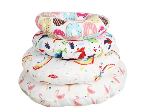 NESSICURE Verstellbares Katzenhalsband in Kegelform, wasserdichtes Katzenhalsband zur Wundheilung, weiche Donut-Kegel zum Ablecken von Haustieren (Rosa, L) von NESSICURE