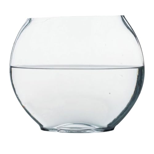 NESTINGHO Transparente Aquariumvase Glasfischbecken Glasfische -Terrarium Saftiger Pflanzer Schwimmende Kerzenschale Pflanzenterrarienvase Obstschale Klare Glasvase Container Panzer Haushalt von NESTINGHO