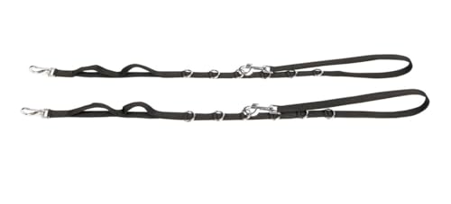 NETPROSHOP 1 Paar Ausbindezügel mit Elastikeinsatz für die Pferdeausbildung Verstellbar Schwarz Gr. Shetty Pony Cob Full, Groesse:Pony von NETPROSHOP
