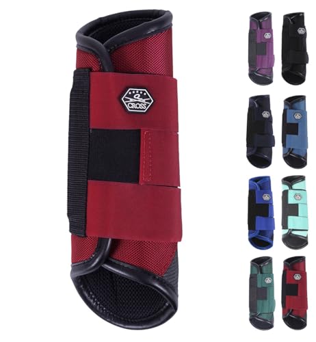 NETPROSHOP 1 Paar Eventing-Hinterbein-Gamaschen Technical Pferde Vielseitigkeitsgamaschen, Groesse:M, Farbe:Dunkelrot NETPROSHOP 1 Paar Eventing-Hinterbein-Gamaschen Technical Pferde Vielseitigkeitsgamaschen, Groesse:M, Farbe:Dunkelrot von NETPROSHOP
