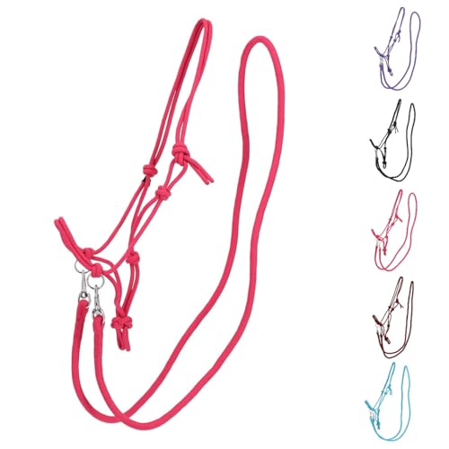 NETPROSHOP 1 Set Knotenhalfter und Seil-Zügel für gebissloses Reiten Gr. Shetty, Pony, Cob, Full, Groesse:Pony, Farbe:Fuchsia NETPROSHOP 1 Set Knotenhalfter und Seil-Zügel für gebissloses Reiten Gr. Shetty, Pony, Cob, Full, Groesse:Pony, Farbe:Fuchsia von NETPROSHOP