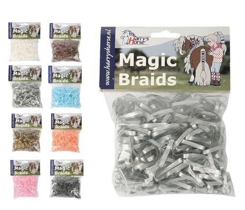 NETPROSHOP 500 Stück Silikon Mähnengummis Reißfest und Langlebig, Farbe:Silber NETPROSHOP 500 Stück Silikon Mähnengummis Reißfest und Langlebig, Farbe:Silber von NETPROSHOP