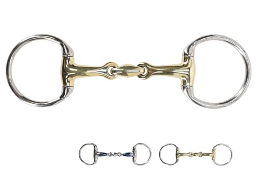 NETPROSHOP Anatomisch doppelt Olivenkopftrense mit einfach gebrochenem Gebiss Mundstück 14 mm Argentan oder Sweet Iron, Groesse:12,5, Farbe:Argentan NETPROSHOP Anatomisch doppelt Olivenkopftrense mit einfach gebrochenem Gebiss Mundstück 14 mm Argentan oder Sweet Iron, Groesse:12,5, Farbe:Argentan von NETPROSHOP