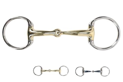 NETPROSHOP Anatomisch geformte Olivenkopftrense mit einfach gebrochenem Gebiss Mundstück 14 mm Argentan oder Sweet Iron, Groesse:14,5, Farbe:Argentan NETPROSHOP Anatomisch geformte Olivenkopftrense mit einfach gebrochenem Gebiss Mundstück 14 mm Argentan oder Sweet Iron, Groesse:14,5, Farbe:Argentan von NETPROSHOP