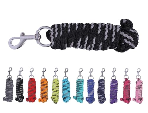 NETPROSHOP Anbindestrick Pferde Führstrick mit Karabinerhaken 2 Meter, Farbe:Schwarz NETPROSHOP Anbindestrick Pferde Führstrick mit Karabinerhaken 2 Meter, Farbe:Schwarz von NETPROSHOP