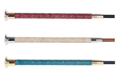 NETPROSHOP Dressurgerte mit Schlangenprint am Griff 90cm oder 110cm Farbwahl, Groesse:110 cm, Farbe:Bordeaux von NETPROSHOP