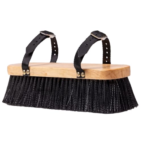 NETPROSHOP Große Pferde Massagebürste Holz 30,5 x 9 x 7 cm zur Anbringung Stallwand von NETPROSHOP