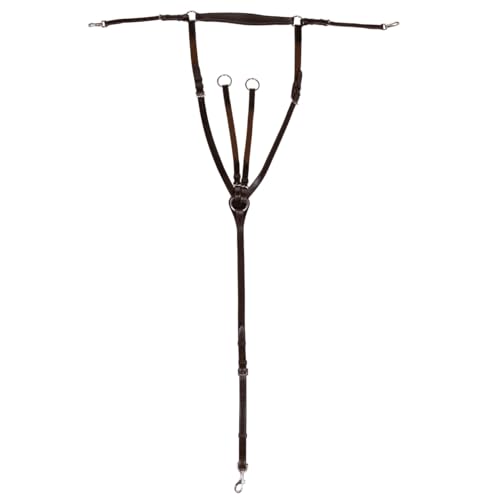 NETPROSHOP Leder Vorderzeug Basic Pro mit Abnehmbarer Martingalgabel Pony Cob Full, Groesse:Pony, Farbe:Braun von NETPROSHOP
