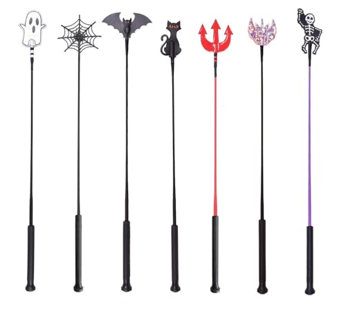 NETPROSHOP Leichte Reitgerte mit Klatsche Einhorn oder Halloween Designs Länge 65 cm, Groesse:65 cm, Farbe:Teufelchen NETPROSHOP Leichte Reitgerte mit Klatsche Einhorn oder Halloween Designs Länge 65 cm, Groesse:65 cm, Farbe:Teufelchen von NETPROSHOP