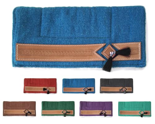 NETPROSHOP Pony Western Pad mit weichem Webfell und Lederverzierung, Rückenlänge ca. 62 cm, Farbe:Blau NETPROSHOP Pony Western Pad mit weichem Webfell und Lederverzierung, Rückenlänge ca. 62 cm, Farbe:Blau von NETPROSHOP