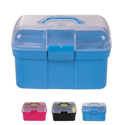 NETPROSHOP Putzbox mit verschiedenen Bürsten in passenden Farben ca.29x19x20cm Pferdepflege, Farbe:Blau NETPROSHOP Putzbox mit verschiedenen Bürsten in passenden Farben ca.29x19x20cm Pferdepflege, Farbe:Blau von NETPROSHOP