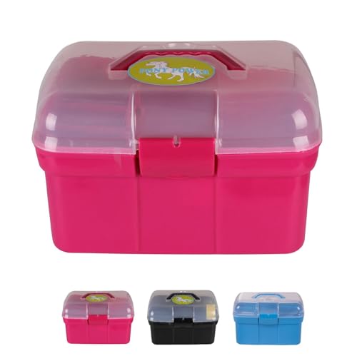 NETPROSHOP Putzbox mit verschiedenen Bürsten in passenden Farben ca.29x19x20cm Pferdepflege, Farbe:Fuchsia NETPROSHOP Putzbox mit verschiedenen Bürsten in passenden Farben ca.29x19x20cm Pferdepflege, Farbe:Fuchsia von NETPROSHOP