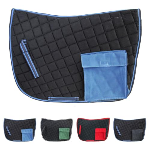 NETPROSHOP Satteldecke Wanderschabracke mit Tasche auf beiden Seiten, für Wanderreiten, Auswahl:Schwarz/Hellblau NETPROSHOP Satteldecke Wanderschabracke mit Tasche auf beiden Seiten, für Wanderreiten, Auswahl:Schwarz/Hellblau von NETPROSHOP