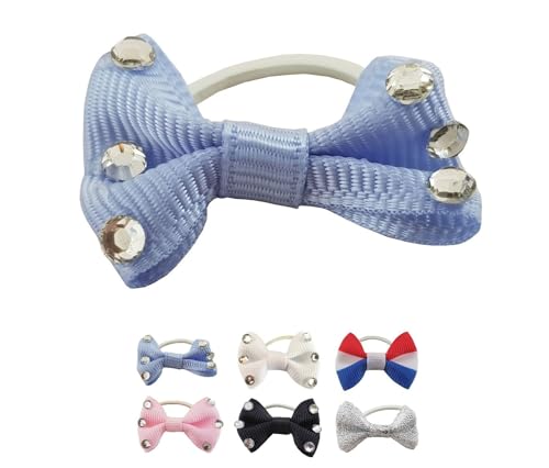NETPROSHOP Set Mähnengummis Schleifchen, teilweise m Kristallen verziert, Set mit 20 Stück, Farbe:Hellblau NETPROSHOP Set Mähnengummis Schleifchen, teilweise m Kristallen verziert, Set mit 20 Stück, Farbe:Hellblau von NETPROSHOP
