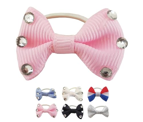 NETPROSHOP Set Mähnengummis Schleifchen, teilweise m Kristallen verziert, Set mit 20 Stück, Farbe:Rosa NETPROSHOP Set Mähnengummis Schleifchen, teilweise m Kristallen verziert, Set mit 20 Stück, Farbe:Rosa von NETPROSHOP