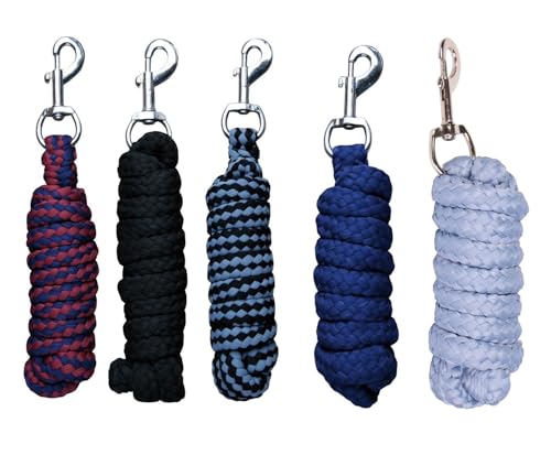 NETPROSHOP Weicher Anbindestrick Pferde Führstrick mit Karabinerhaken 1,80 m Farbauswahl, Farbe:Navy/Bordeaux NETPROSHOP Weicher Anbindestrick Pferde Führstrick mit Karabinerhaken 1,80 m Farbauswahl, Farbe:Navy/Bordeaux von NETPROSHOP