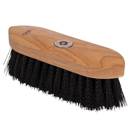 NETPROSHOP Wurzelbürste mit Magnethalterung Holzgriff mit schwarzen Borsten ca. 16x6 cm Borstenlänge ca. 4,5 cm von NETPROSHOP