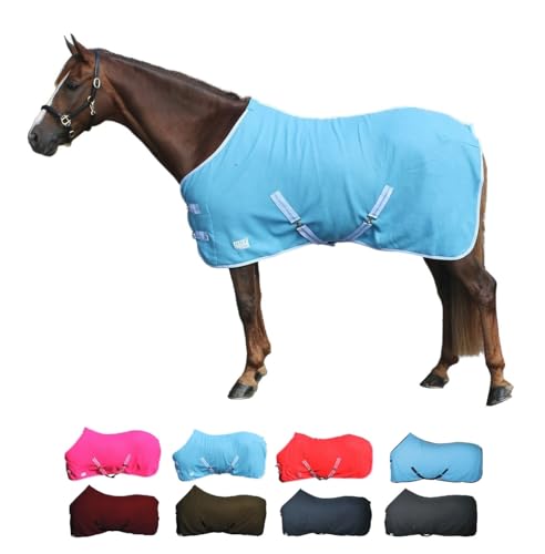 netproshop Basic Pferde Abschwitzdecke mit Kreuzbegurtung Fleece Qualität Gr. 105-155, Groesse:105, Farbe:Hellblau netproshop Basic Pferde Abschwitzdecke mit Kreuzbegurtung Fleece Qualität Gr. 105-155, Groesse:105, Farbe:Hellblau von NETPROSHOP