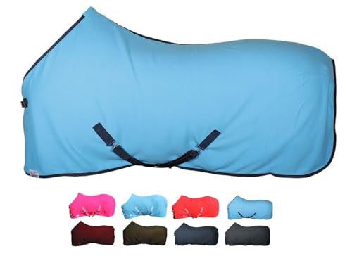 netproshop Basic Pferde Abschwitzdecke mit Kreuzbegurtung Fleece Qualität Gr. 105-155, Groesse:155, Farbe:Türkis netproshop Basic Pferde Abschwitzdecke mit Kreuzbegurtung Fleece Qualität Gr. 105-155, Groesse:155, Farbe:Türkis von NETPROSHOP