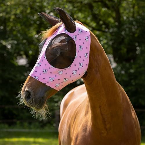 netproshop Fliegemaske Super Bug Fliegenhaube mit Ohren und Öffnung für Stirnhaare Shetty bis XL-Full, Groesse:XL Full, Farbe:Unicorn netproshop Fliegemaske Super Bug Fliegenhaube mit Ohren und Öffnung für Stirnhaare Shetty bis XL-Full, Groesse:XL Full, Farbe:Unicorn von NETPROSHOP