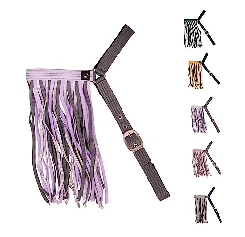 netproshop Fliegenfransen Fliegenschutz Tragbar ohne Halfter Shetty/Pony/Cob/Full, Groesse:Pony, Farbe:Lavender von NETPROSHOP