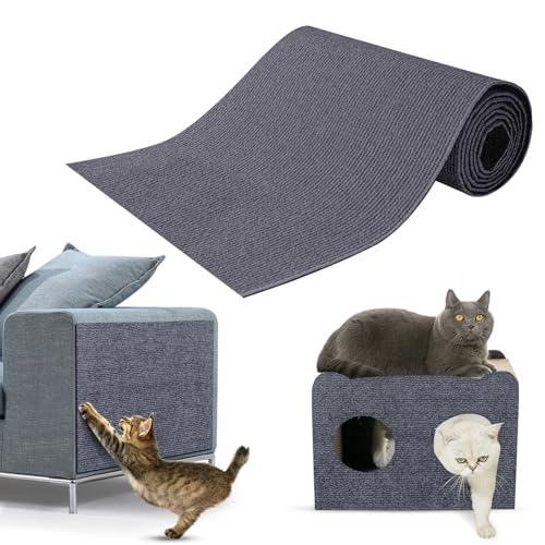 Kratzmatte Katze Selbstklebend,Kratzfestes Sofa kratzmatte Katze,Selbstklebend Kratzteppich Katze Wand,Wiederverwendbar kratzteppich Katze,DIY Kratzmatte Katze 30 * 100cm(dunkelgrau) Kratzmatte Katze Selbstklebend,Kratzfestes Sofa kratzmatte Katze,Selbstklebend Kratzteppich Katze Wand,Wiederverwendbar kratzteppich Katze,DIY Kratzmatte Katze 30 * 100cm(dunkelgrau) von NEUFOOD