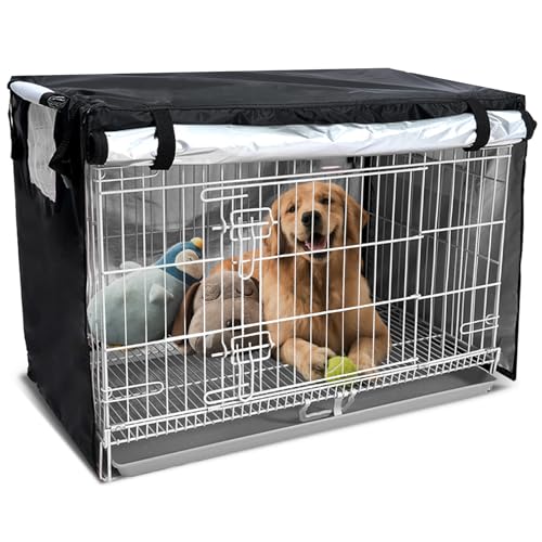 NEVERLAND Abdeckung für Hundekäfige, 106,7 cm, strapazierfähiges Oxford-Gewebe, universelle Käfigabdeckungen für Hundekäfige, für Innen- und Außenbereich, Schwarz NEVERLAND Abdeckung für Hundekäfige, 106,7 cm, strapazierfähiges Oxford-Gewebe, universelle Käfigabdeckungen für Hundekäfige, für Innen- und Außenbereich, Schwarz von NEVERLAND