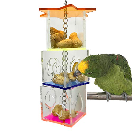 NEVRTP Parrot Bird Buster Futterbox Kreative Hanging Treat Futtersuche Spielzeug Nymphensittich Kleine und mittlere Vogelanreicherung Lebensmittelhalter NEVRTP Parrot Bird Buster Futterbox Kreative Hanging Treat Futtersuche Spielzeug Nymphensittich Kleine und mittlere Vogelanreicherung Lebensmittelhalter von NEVRTP