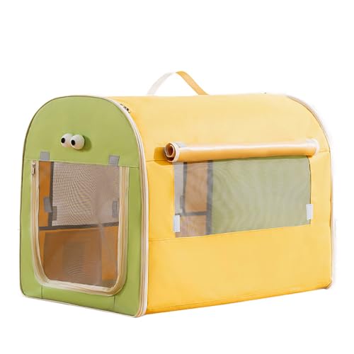 NEWFUN Faltbare Hundebox, Hundebox Stoff, Geeignet für Mittelgroße Hunde, Atmungsaktiver Hundekäfig mit Rolltür, Geeignet für Autofahrten, Maße: 60 x 51 x 46 cm NEWFUN Faltbare Hundebox, Hundebox Stoff, Geeignet für Mittelgroße Hunde, Atmungsaktiver Hundekäfig mit Rolltür, Geeignet für Autofahrten, Maße: 60 x 51 x 46 cm von NEWFUN