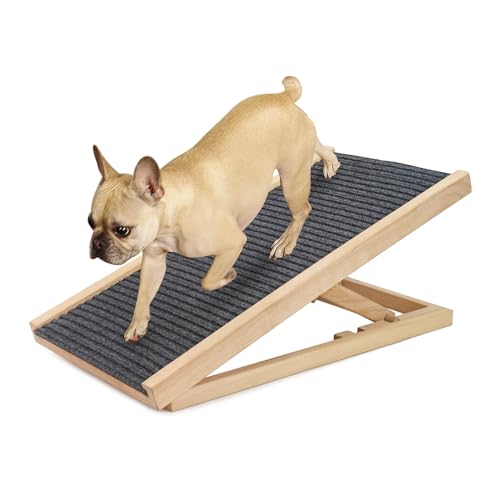 NEWFUN Hunderampe Sofa, Haustiertreppe für kleine Hunde und Katzen, ausgestattet mit rutschfesten Matten, geeignet für niedrige Sofas, höhenverstellbar von 30 bis 40 cm NEWFUN Hunderampe Sofa, Haustiertreppe für kleine Hunde und Katzen, ausgestattet mit rutschfesten Matten, geeignet für niedrige Sofas, höhenverstellbar von 30 bis 40 cm von NEWFUN