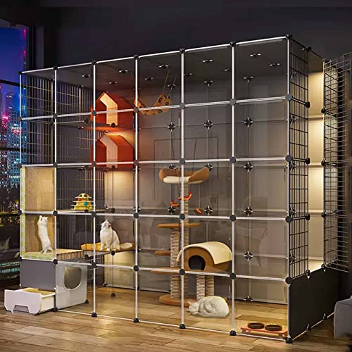 NEZIH Cat Carrier Box, Animal Playpen PVC Transparentes Design, Die Lebensmittelseite Ist Getrennt, Der Boden Ist Verstärkt Und Tragend/C/215 * 110 * 180Cm NEZIH Cat Carrier Box, Animal Playpen PVC Transparentes Design, Die Lebensmittelseite Ist Getrennt, Der Boden Ist Verstärkt Und Tragend/C/215 * 110 * 180Cm von NEZIH