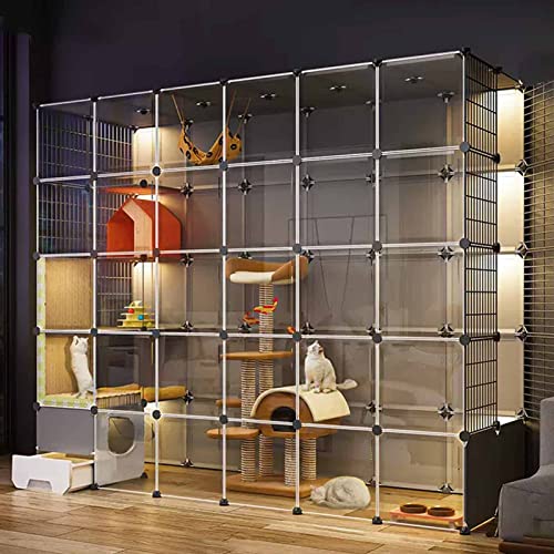 NEZIH Cat Carrier Box, Animal Playpen PVC Transparentes Design, Die Lebensmittelseite Ist Getrennt, Der Boden Ist Verstärkt Und Tragend/C/215 * 75 * 180Cm NEZIH Cat Carrier Box, Animal Playpen PVC Transparentes Design, Die Lebensmittelseite Ist Getrennt, Der Boden Ist Verstärkt Und Tragend/C/215 * 75 * 180Cm von NEZIH
