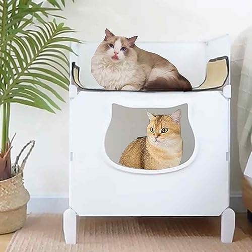 NEZIH Cat House Indoor Für 2 Katzen, Kätzchenstift, Aps-Material, Universell Für Alle Jahreszeiten, Halbschlosses Katzenhaus, Faltbar, Abnehmbar Und Waschbar/47 * 37 * 55Cm NEZIH Cat House Indoor Für 2 Katzen, Kätzchenstift, Aps-Material, Universell Für Alle Jahreszeiten, Halbschlosses Katzenhaus, Faltbar, Abnehmbar Und Waschbar/47 * 37 * 55Cm von NEZIH
