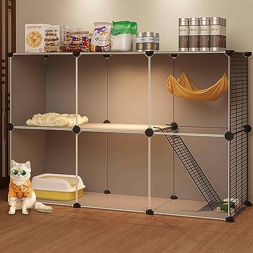 NEZIH Cat-Spielstall/Katzen Eingeschlossen, Kleine Katzenkiste, DIY Hohe Definition Und Transparent, Rundum Verstärkt,/111 * 39 * 73Cm NEZIH Cat-Spielstall/Katzen Eingeschlossen, Kleine Katzenkiste, DIY Hohe Definition Und Transparent, Rundum Verstärkt,/111 * 39 * 73Cm von NEZIH