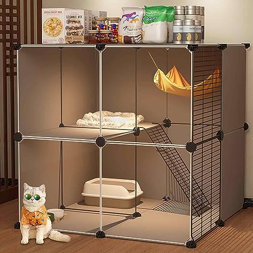 NEZIH Cat-Spielstall/Katzen Eingeschlossen, Kleine Katzenkiste, DIY Hohe Definition Und Transparent, Rundum Verstärkt,/75 * 75 * 73Cm NEZIH Cat-Spielstall/Katzen Eingeschlossen, Kleine Katzenkiste, DIY Hohe Definition Und Transparent, Rundum Verstärkt,/75 * 75 * 73Cm von NEZIH