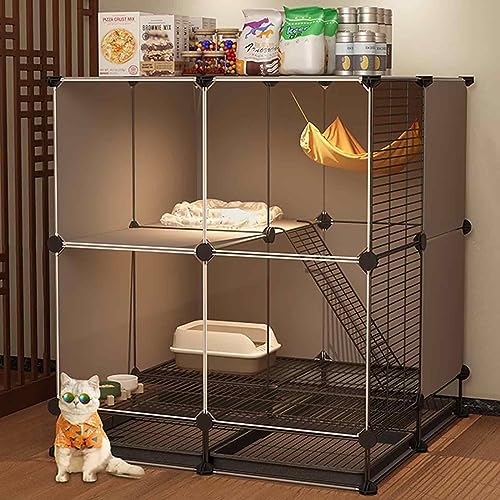 NEZIH Cat-Spielstall/Katzen Eingeschlossen, Kleine Katzenkiste, DIY Hohe Definition Und Transparent, Rundum Verstärkt,/75 * 75 * 83Cm NEZIH Cat-Spielstall/Katzen Eingeschlossen, Kleine Katzenkiste, DIY Hohe Definition Und Transparent, Rundum Verstärkt,/75 * 75 * 83Cm von NEZIH