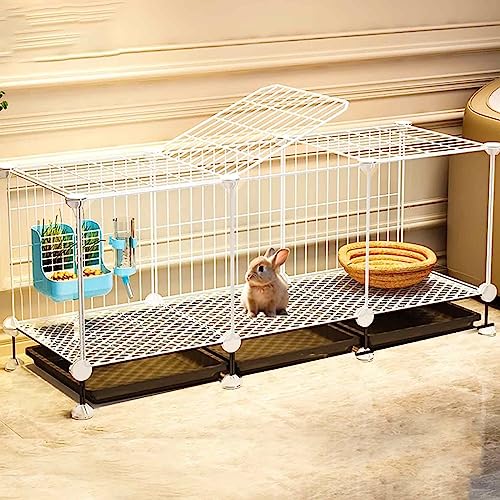 NEZIH Innenkäfig, Kleiner Tierstall, Leicht Zu Reinigen, Suite: Fußpolster/Wasserbrunnen/Tablett/Lebensmittelschachtel/Wasserschale/107 * 37 * 47Cm NEZIH Innenkäfig, Kleiner Tierstall, Leicht Zu Reinigen, Suite: Fußpolster/Wasserbrunnen/Tablett/Lebensmittelschachtel/Wasserschale/107 * 37 * 47Cm von NEZIH