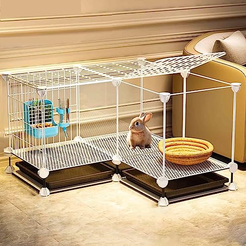 NEZIH Innenkäfig, Kleiner Tierstall, Leicht Zu Reinigen, Suite: Fußpolster/Wasserbrunnen/Tablett/Lebensmittelschachtel/Wasserschale/72 * 72 * 47Cm NEZIH Innenkäfig, Kleiner Tierstall, Leicht Zu Reinigen, Suite: Fußpolster/Wasserbrunnen/Tablett/Lebensmittelschachtel/Wasserschale/72 * 72 * 47Cm von NEZIH