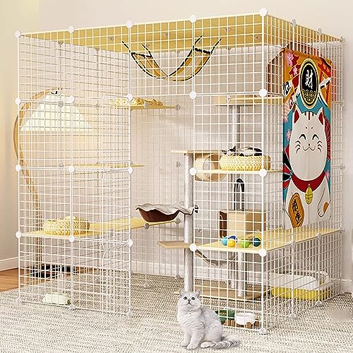NEZIH Kätzchenstift Mit Dach, Katzenkäfige Innenräume Großer Haustierkiste Abnehmbar, Nicht Überfüllte Katzenkiste, Super Tragende, Dickere Stahlrahmenzatterie/White/147 * 111 * 146Cm NEZIH Kätzchenstift Mit Dach, Katzenkäfige Innenräume Großer Haustierkiste Abnehmbar, Nicht Überfüllte Katzenkiste, Super Tragende, Dickere Stahlrahmenzatterie/White/147 * 111 * 146Cm von NEZIH