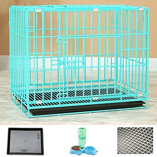 NEZIH Katzenkäfige Für Kätzchen Zum Schlafen, Mit Müllblattschale, Kleiner Tierkäfig, Metallschnalle, Faltbarer, Dichter Abstand/Blue/B-70 * 50 * 60Cm NEZIH Katzenkäfige Für Kätzchen Zum Schlafen, Mit Müllblattschale, Kleiner Tierkäfig, Metallschnalle, Faltbarer, Dichter Abstand/Blue/B-70 * 50 * 60Cm von NEZIH