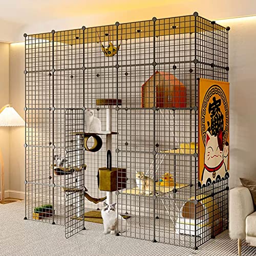 NEZIH Katzenkäfige Große Haustierkiste Abnehmbar, Kätzchenstift Mit Dach, Nicht Überfüllte Katzenkiste, Dickerer Stahlrahmenzatterie/A-Basic 1 Piece Set/183 * 75 * 182Cm NEZIH Katzenkäfige Große Haustierkiste Abnehmbar, Kätzchenstift Mit Dach, Nicht Überfüllte Katzenkiste, Dickerer Stahlrahmenzatterie/A-Basic 1 Piece Set/183 * 75 * 182Cm von NEZIH