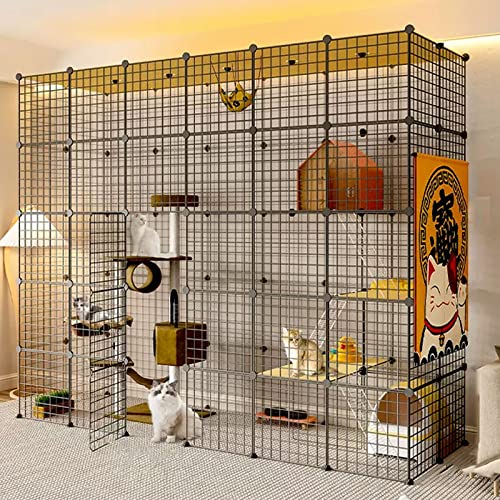 NEZIH Katzenkäfige Große Haustierkiste Abnehmbar, Kätzchenstift Mit Dach, Nicht Überfüllte Katzenkiste, Dickerer Stahlrahmenzatterie/A-Basic 1 Piece Set/219 * 75 * 182Cm NEZIH Katzenkäfige Große Haustierkiste Abnehmbar, Kätzchenstift Mit Dach, Nicht Überfüllte Katzenkiste, Dickerer Stahlrahmenzatterie/A-Basic 1 Piece Set/219 * 75 * 182Cm von NEZIH