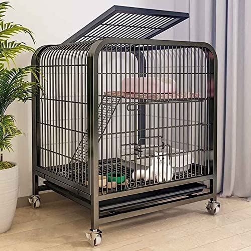 NEZIH Katzenkäfige Große Haustierkiste Abnehmbar Extra Großer Katzengatten, Katzenstifte Mit Ausziehschalen Und Universalrad/60 * 45 * 66Cm NEZIH Katzenkäfige Große Haustierkiste Abnehmbar Extra Großer Katzengatten, Katzenstifte Mit Ausziehschalen Und Universalrad/60 * 45 * 66Cm von NEZIH