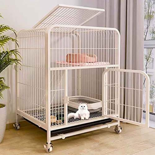 NEZIH Katzenkäfige Große Haustierkiste Abnehmbar Extra Großer Katzengatten, Katzenstifte Mit Ausziehschalen Und Universalrad/78 * 55 * 100Cm-B NEZIH Katzenkäfige Große Haustierkiste Abnehmbar Extra Großer Katzengatten, Katzenstifte Mit Ausziehschalen Und Universalrad/78 * 55 * 100Cm-B von NEZIH