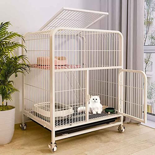 NEZIH Katzenkäfige Große Haustierkiste Abnehmbar Extra Großer Katzengatten, Katzenstifte Mit Ausziehschalen Und Universalrad/78 * 55 * 85Cm-B NEZIH Katzenkäfige Große Haustierkiste Abnehmbar Extra Großer Katzengatten, Katzenstifte Mit Ausziehschalen Und Universalrad/78 * 55 * 85Cm-B von NEZIH