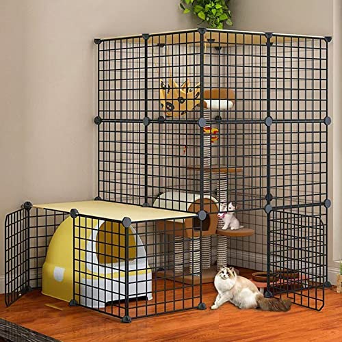 NEZIH Katzenkäfige Innen Groß Mit Dach, Katzenstiften, Super Tragender, Dickerer Stahlrahmen, Sicherer/111 * 75 * 109Cm-A NEZIH Katzenkäfige Innen Groß Mit Dach, Katzenstiften, Super Tragender, Dickerer Stahlrahmen, Sicherer/111 * 75 * 109Cm-A von NEZIH