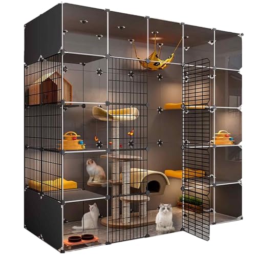NEZIH Katzenkäfige Innen In Indoor Xl, Xxl, Cat House Innenkastenmöbel Groß, Katzenhaus, Transparentes Design, Doppelschichtgewichtete Plattform, Einfach Zu Montieren Der Cattery (Suite)/B/177*72*177C NEZIH Katzenkäfige Innen In Indoor Xl, Xxl, Cat House Innenkastenmöbel Groß, Katzenhaus, Transparentes Design, Doppelschichtgewichtete Plattform, Einfach Zu Montieren Der Cattery (Suite)/B/177*72*177C von NEZIH